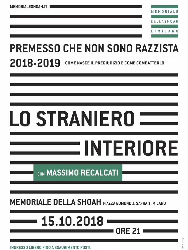 Evento Massimo Recalcati 2018 Memoriale Shoah