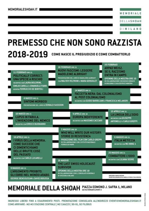 Premesso che non sono razzista - Eventi 2019